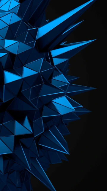 Blue Geometric Spikes