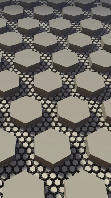 Hexagonal Blocks Pattern