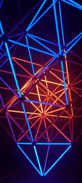 Neon Geometric Structure 1