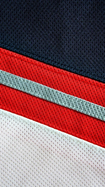 Red White Blue Mesh Fabric
