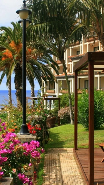 Tropical Garden Patio With Ocean View