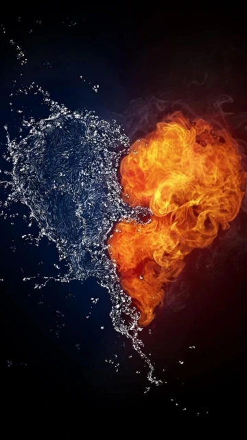 Water and Fire Elements Collision