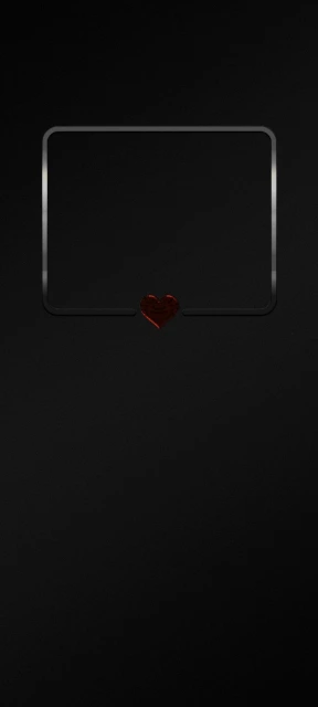 Black Screen with Heart