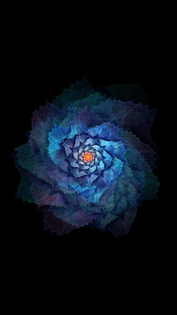 Blue Spiral Pattern