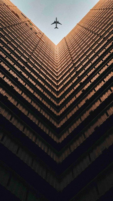Building And Aeroplane 4K