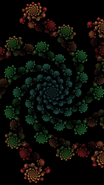 Patterns Dark Background 4K