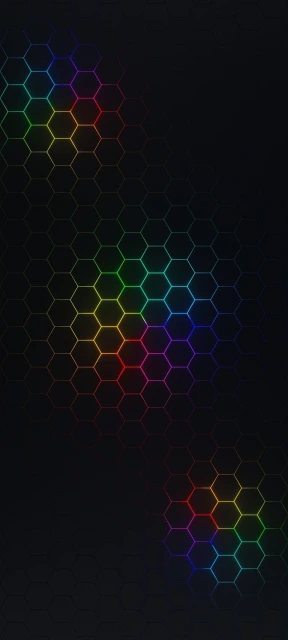 Rainbow Hexagon Pattern