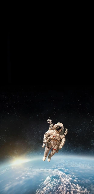 Astronaut Floating Earth