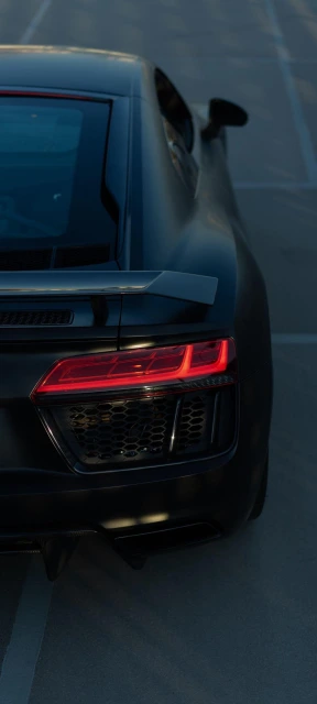 Black Car Back Light Wallpaper