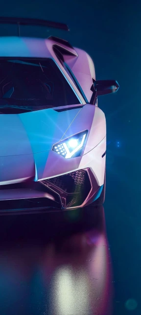 Lamborghini Headlight Closeup