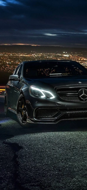 Mercedes AMG Night City Background