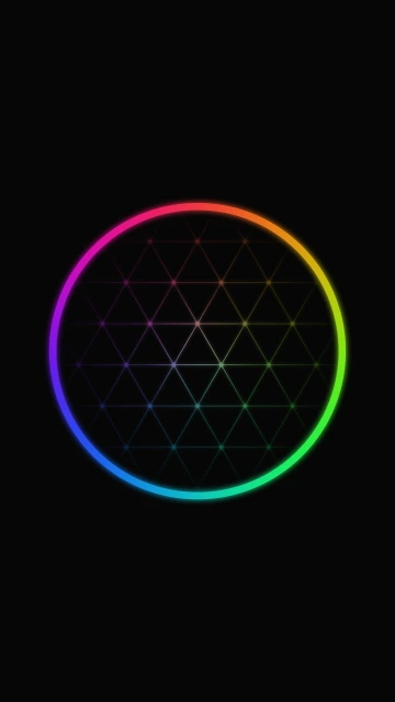 Rainbow Circle Pattern