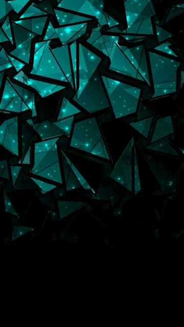 Teal Geometric Pattern