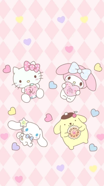 Cute Characters With Hearts