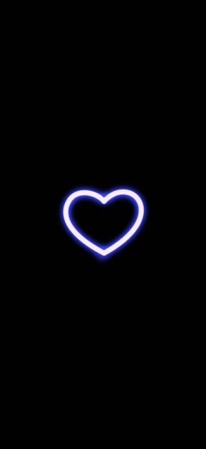 Glowing Neon Heart Icon