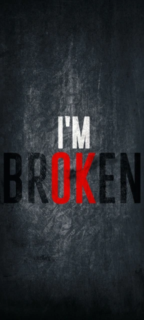 IM BROKEN Text Graphic