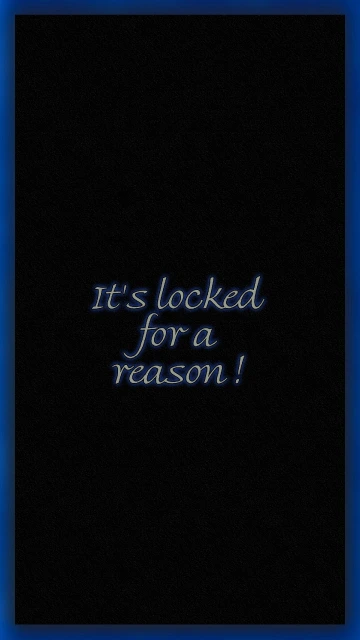 Its Locked for a Reason 1