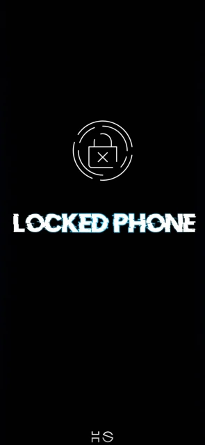 Locked Phone Screen With Lock Icon