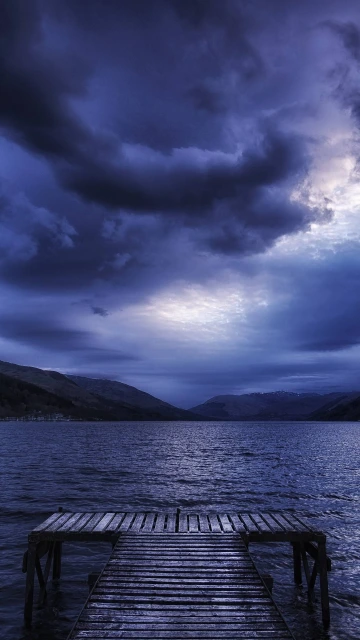 Sea Mountains Evening