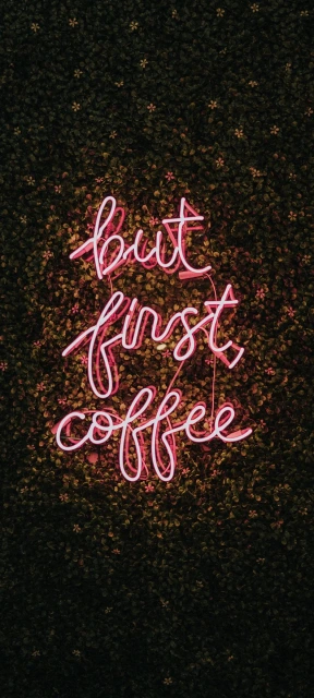 But first coffee neon sign