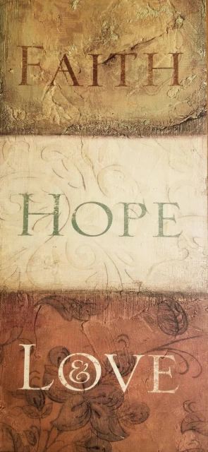 Faith Hope Love Motivational Background