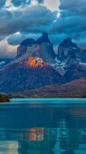 Landscape Argentina Mountain Lake Patagonia Clouds