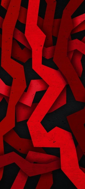 Red and Black Abstract Geometric Pattern