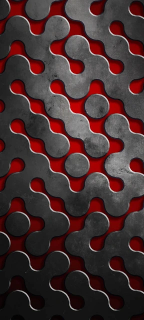 Red Background Metal Pattern