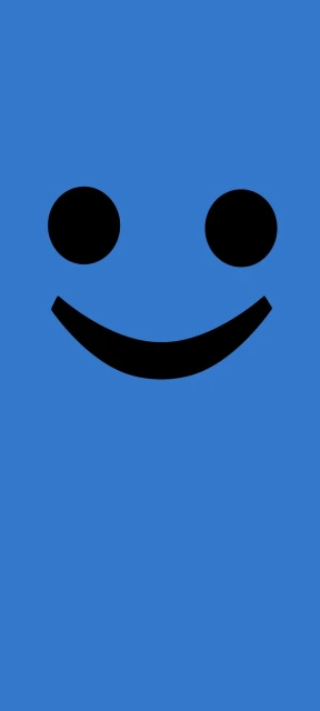 Blue Vector Smiley Face