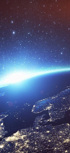 Earth From Space Sunrise