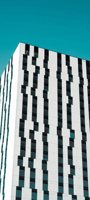 Modern Building Facade With Black and White Panels