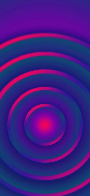 Purple concentric circle pattern