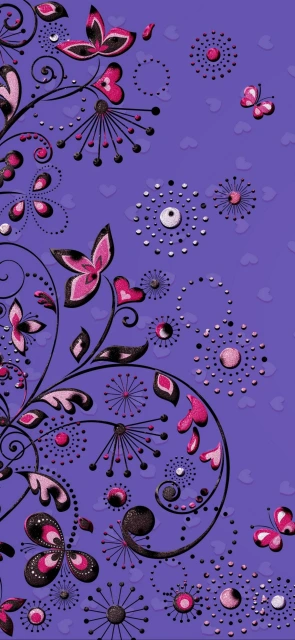 Purple floral pattern