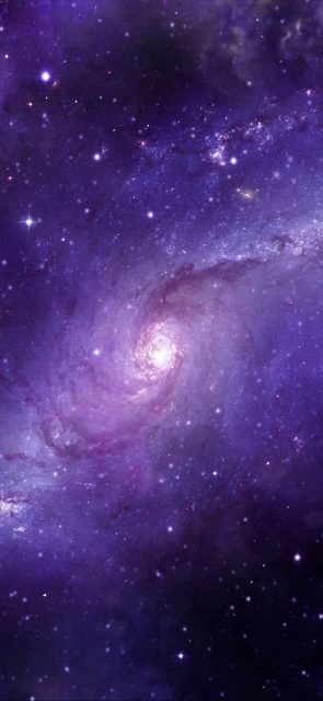 Purple Spiral Galaxy Wallpaper