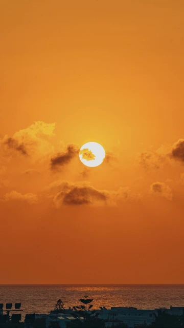 Sunset Orange Sky Ocean