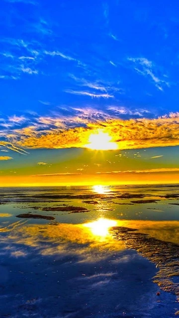 Sunset Reflection Ocean