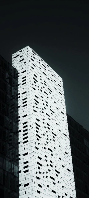 Tall White Building Facade