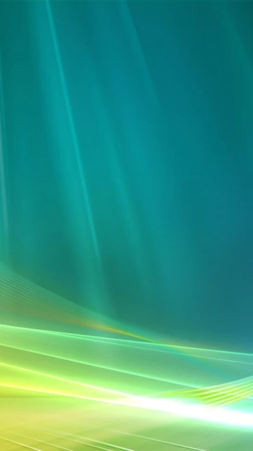 Abstract Teal and Green Light Streaks