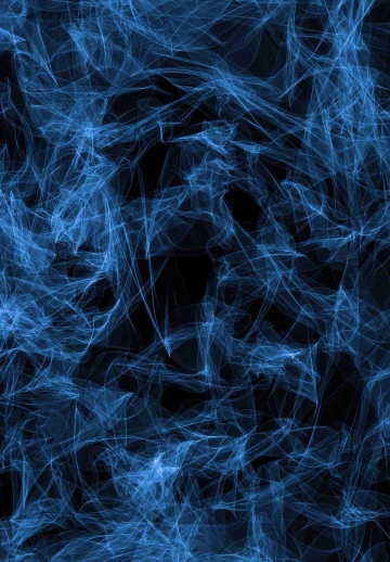Blue Smoke In Black Background
