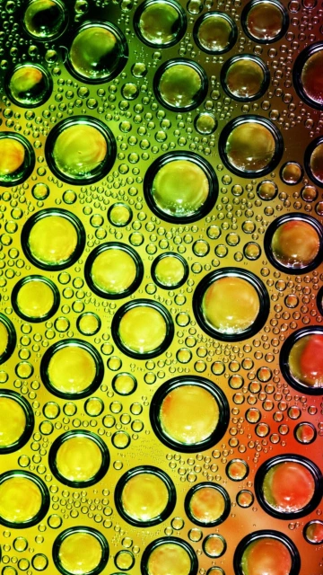 Colorful Oil Bubbles Background