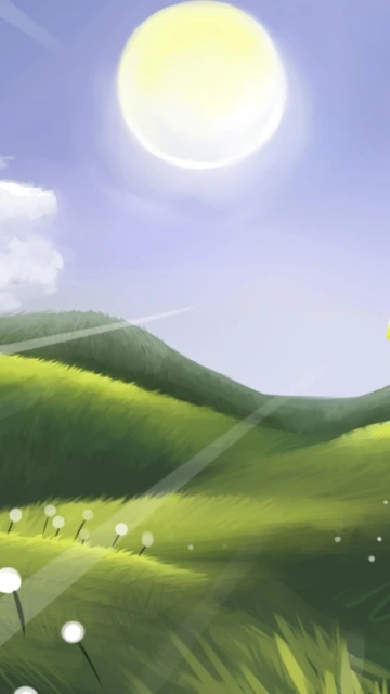 Green Hills Landscape Wallpaper