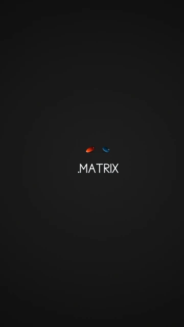 Matrix Logo With Red and Blue Pills
