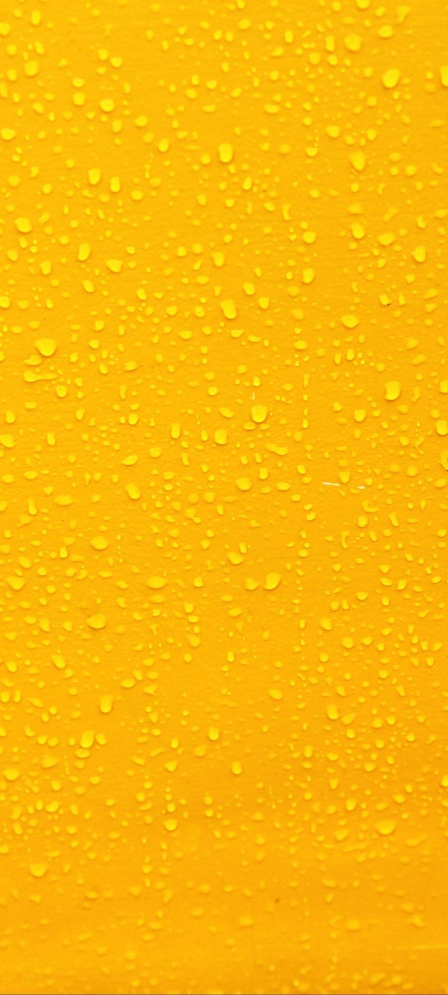 Yellow Water Drops Wallpaper