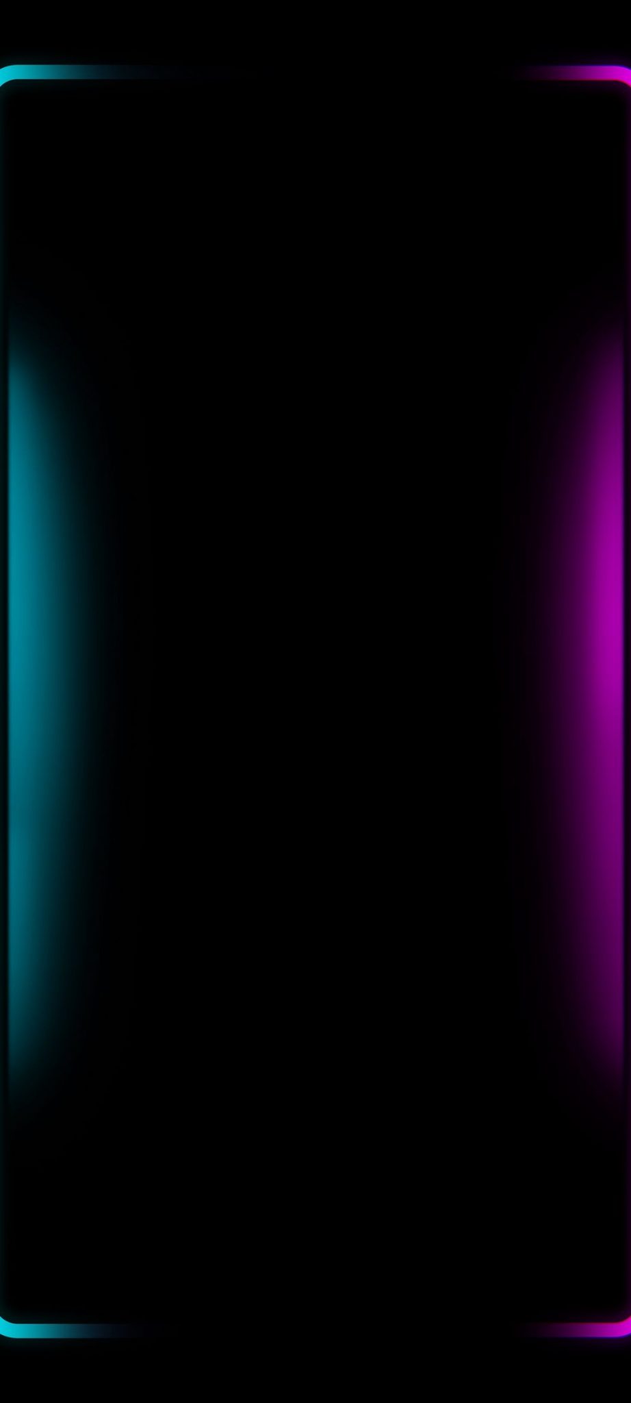 Neon Borderlight Edge AMOLED Black Wallpaper - 18