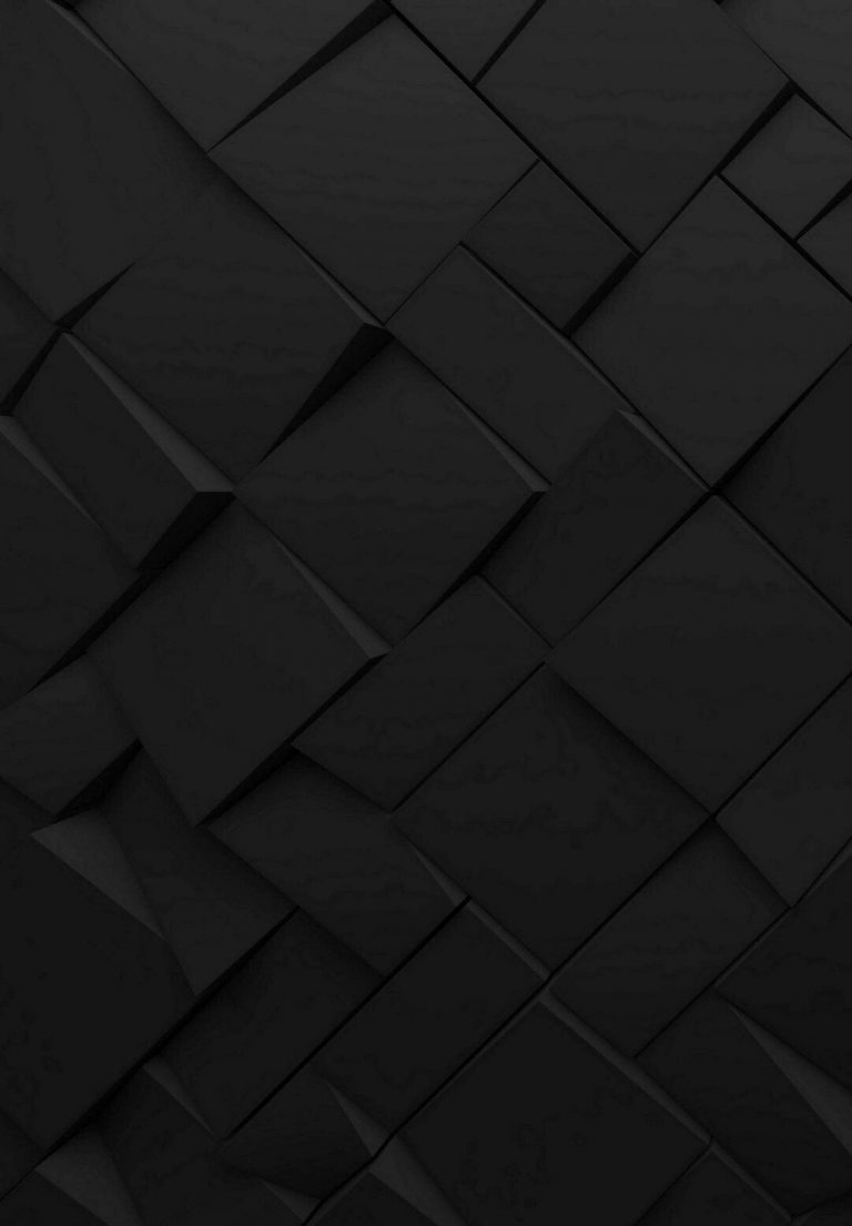 Black Abstract Blocks 4K iPad Wallpaper