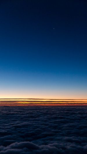 Horizon Sky Clouds Sunset Wallpaper - [1080x1920]
