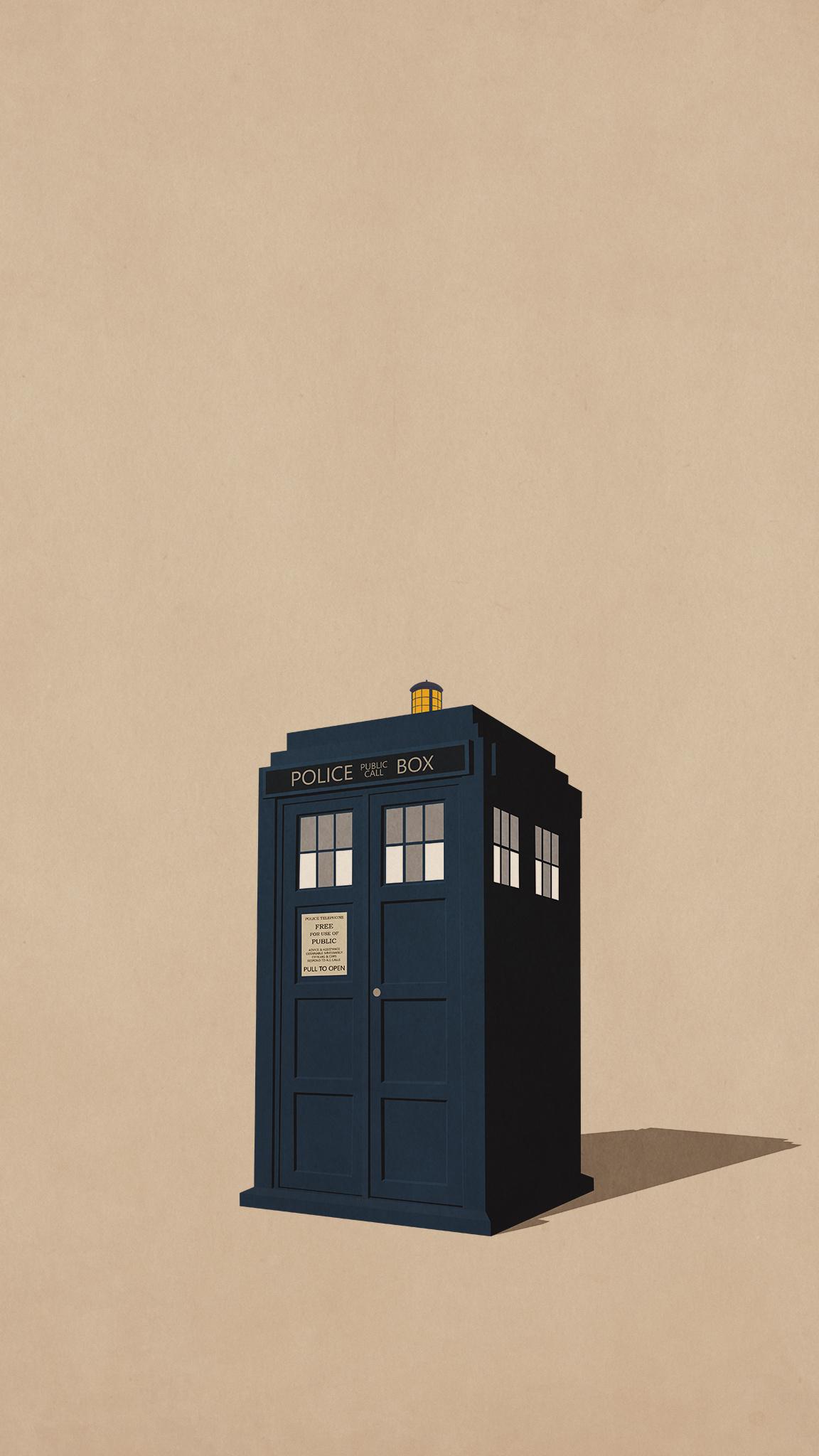 Phone Booth Minimal Background HD Wallpaper