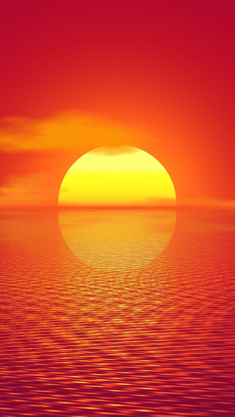 Sunset Horizon Sun Wallpaper 1080x1920