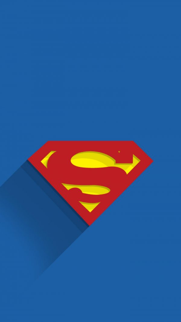 Superman Logo Minimal Background HD Wallpaper